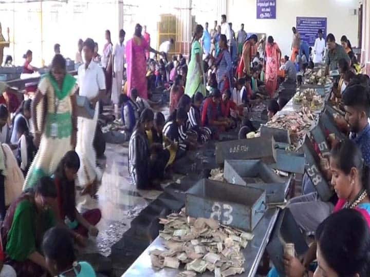 Palani: total of 3 crore 93 lakh 37 thousand 731 rupees have been received from the counting of money donations TNN பழனி முருகன்  கோயில் உண்டியல் காணிக்கை  - பக்தர்களே வசூல் எவ்வளவு தெரியுமா..?