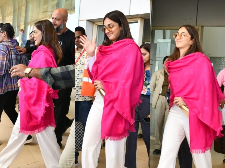 Kiara Advani And Manish Malhotra Spotted At Jaisalmer Airport | Sidharth Kiara Wedding: दोस्त मनीष मल्होत्रा के साथ जैसलमेर पहुंची होने वाली दुल्हन कियारा आडवाणी, सामने आईं ...