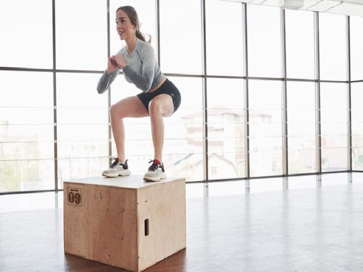 Master Box Jumps Do box jump exercise to make the body toned learn the