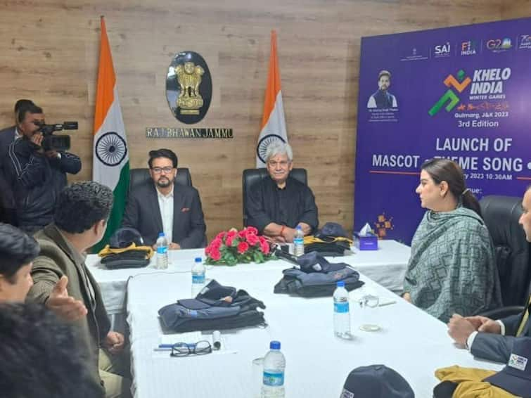 Anurag Thakur Attends Khelo India Winter Games Mascot, Theme Song Launch