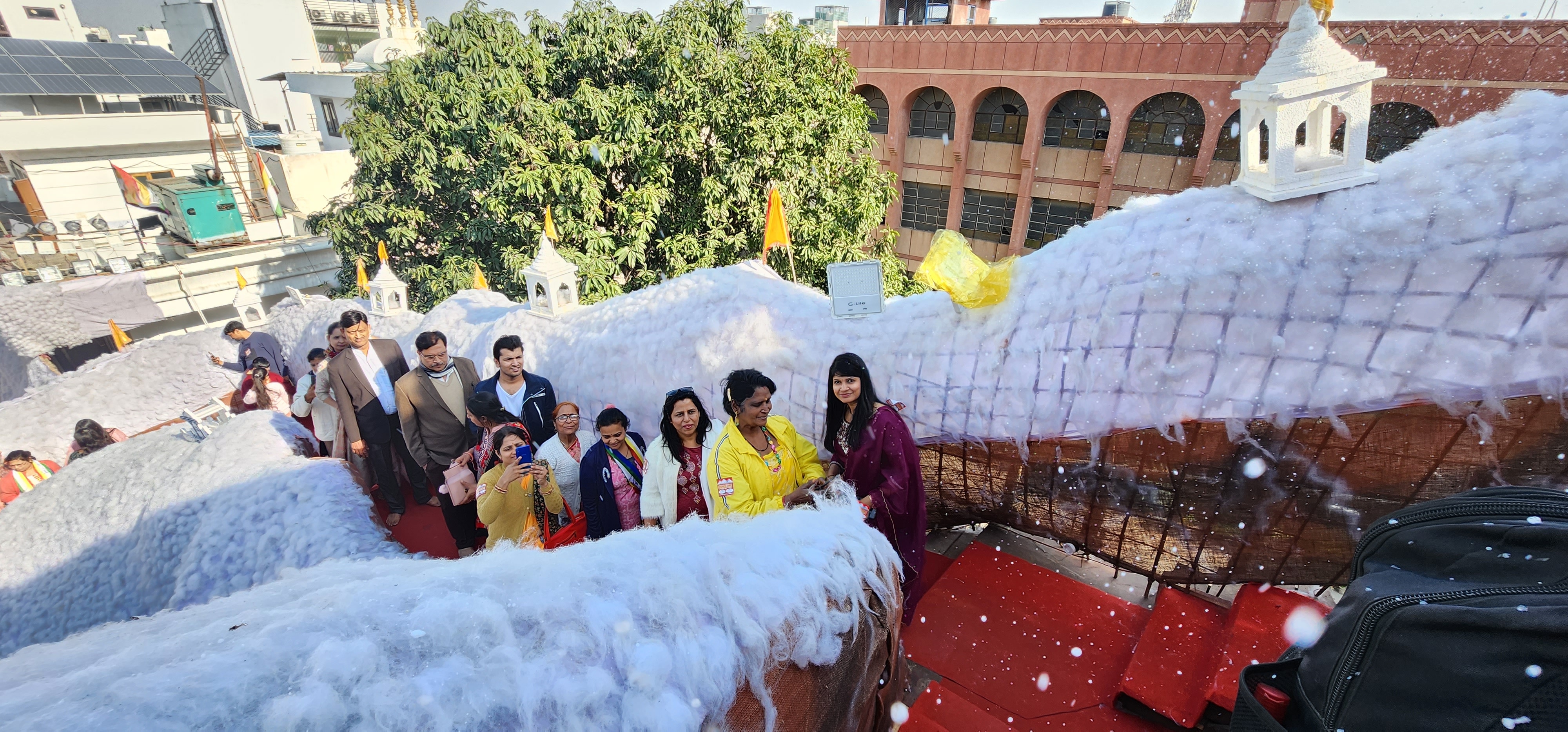 Digambar Jain Mandir: दिगम्बर जैन मंदिर में दिखा अष्टापद कैलाश पर्वत का अद्भुत दृश्य, देखने के लिए भक्तों का लगा तांता