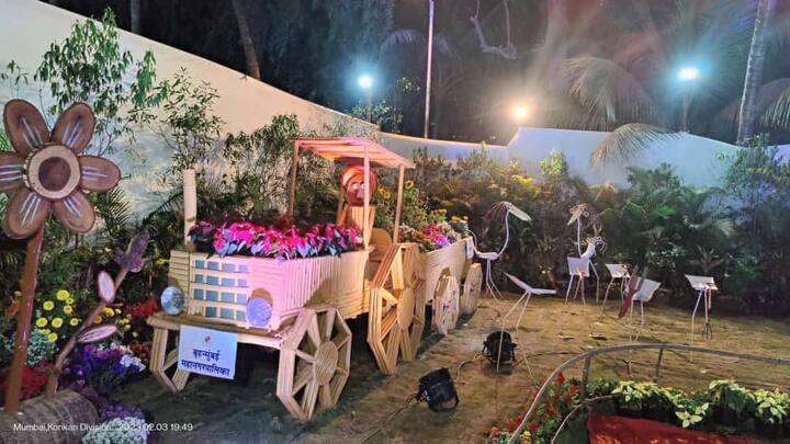 बागकाम प्रेमींसाठी हॉटस्पॉट असलेले हे प्रदर्शन पर्यटकांसाठी मुख्य आकर्षणांपैकी एक आहे. (PHOTO : @AshwiniBhide Twitter)