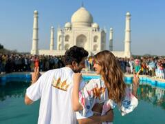 अपनी शहजादी के साथ ताजमहल पहुंचे कार्तिक आर्यन, फैंस बोले - ‘प्लीज एक-दूसरे से शादी कर लो’