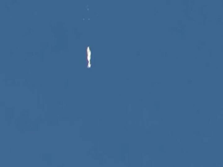 America F 22 Fighter Jet Shot Down Chinese Spy Balloon With A Single Missile अमेरिका ने मार गिराया चीन का जासूसी बैलून, F-22 फाइटर जेट से दागी मिसाइल, बाइडेन ने पेंटागन को दी बधाई