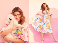 IN PICS | Kriti Sanon Glows In A Colourful Floral Dress