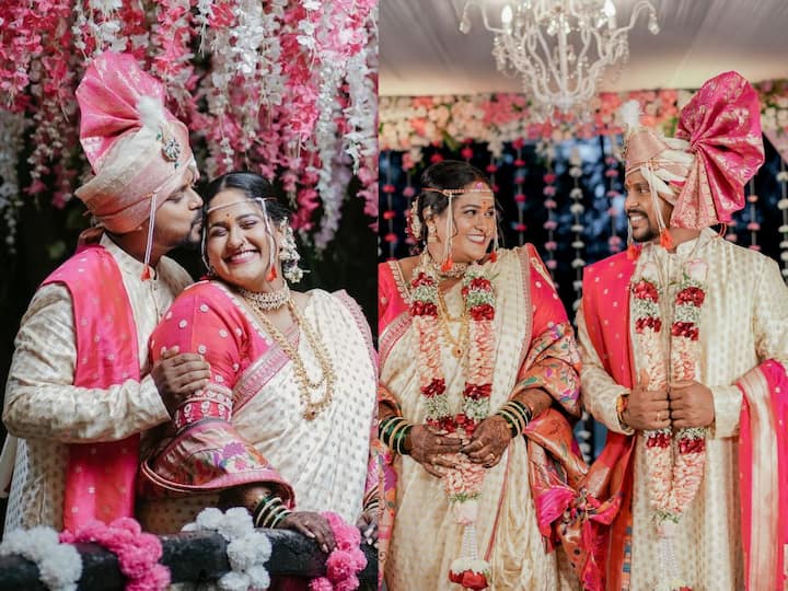 काही दिवसांपूर्वी  वनिता खरात  (Vanita Kharat) आणि सुमित लोंढे (Sumit Londhe) यांचा विवाह सोहळा पार पडला.  पाहा त्यांच्या लग्नसोहळ्याचे खास फोटो