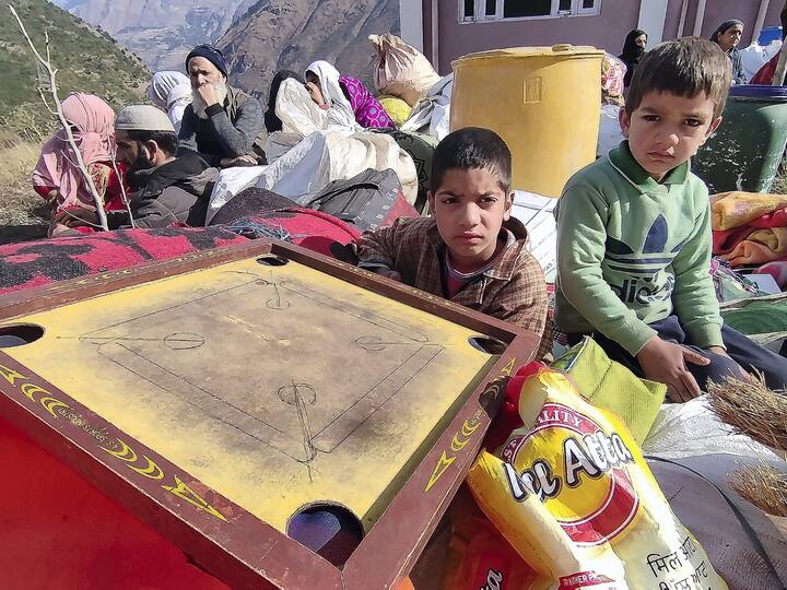 Over two dozen concrete buildings, including a mosque and a religious institution for girls, developed cracks in a village in J&K's Doda district. A team of experts from GSI visited the village