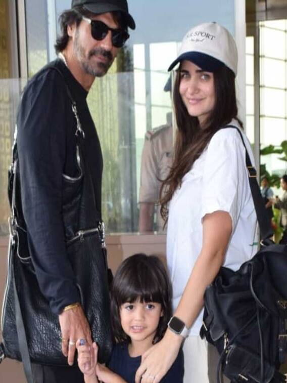 Arjun Rampal And His Family Spotted In Off-Duty Look