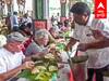 MLA Serving Food : ஸ்வீட் சாப்பிடுங்க..சமபந்தியில் வெளிநாட்டினர்..பரிமாறிய எம்.எல்.ஏ !