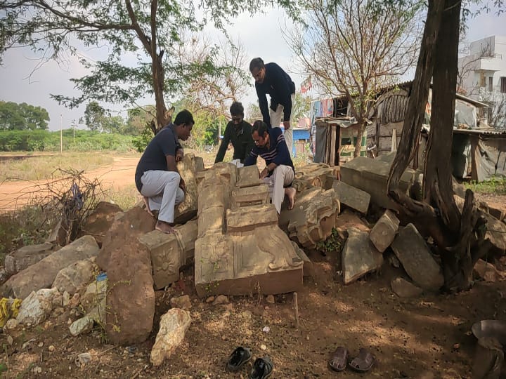 Sivagangai: காளையார் கோவிலில்  யானை மேல் மன்னர் உலா வரும் 15ம் நூற்றாண்டு சிற்பம் கண்டெடுப்பு