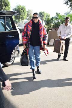 कलरफुल लॉन्ग कोट के साथ ब्लू डेनिम और ब्लैक स्वेटर में Deepika Padukone का स्वैग, ऑल ब्लैक लुक में Hrithik Roshan लगे डैपर