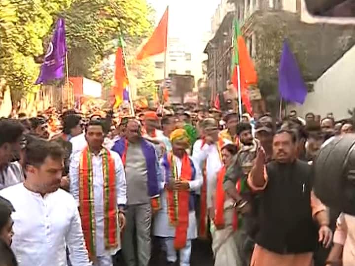 कसब्यातून हेमंत रासने आणि चिंचवडमधून अश्विनी जगताप यांनी उमेदवारी अर्ज दाखल केला.