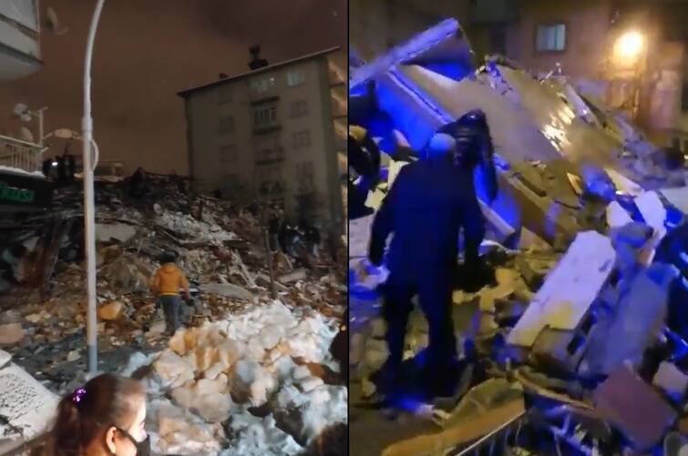 Earthquake In Turkey: Devastation caused by powerful earthquake in Turkey, buildings collapsed like cards, 7.9 measured intensity Earthquake In Turkey: શક્તિશાળી ભૂકંપથી હચમચી ગયું મધ્ય પૂર્વ ! તુર્કી-સીરિયામાં 757 લોકો માર્યા ગયા, હજારથી વધુ ઘાયલ