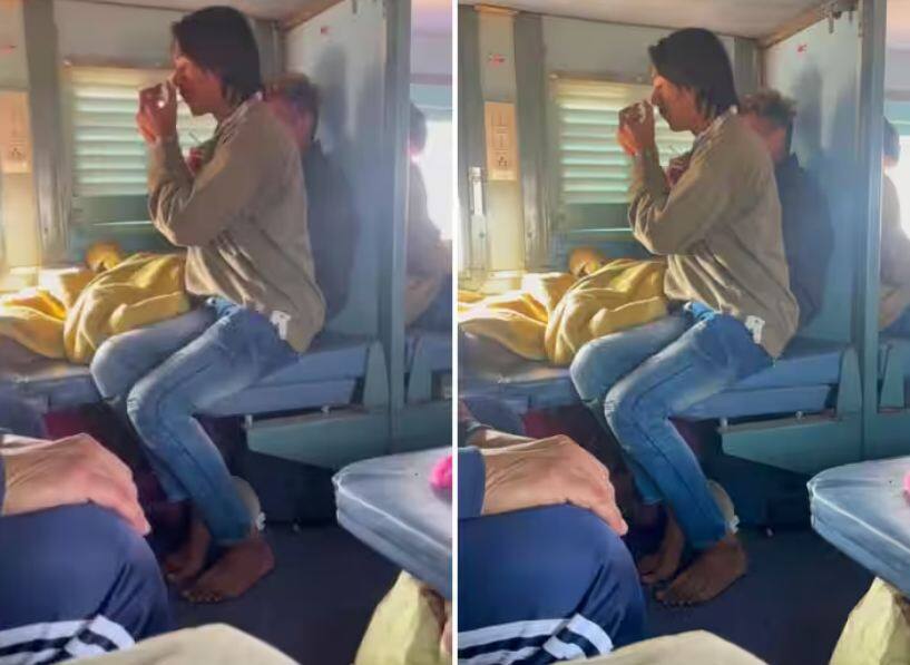 man smoking cigarette while traveling in train twitter complaint rpf warning viral video Viral Video: ਟਰੇਨ 'ਚ ਸਿਗਰੇਟ ਪੀ ਰਿਹਾ ਸੀ ਵਿਅਕਤੀ, ਯਾਤਰੀ ਨੇ ਵੀਡੀਓ ਬਣਾ ਕੇ ਟਵਿੱਟਰ 'ਤੇ ਕੀਤੀ ਸ਼ਿਕਾਇਤ, ਫਿਰ ਹੋਇਆ ਅਜਿਹਾ...