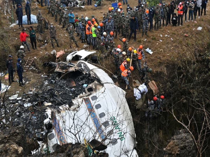 Nepal plane crash Engine malfunctioning Yeti Airlines ATR-72 aircraft flight data recorder 72 people killed probe Pokhara black box Nepal plane Crash: Engine Malfunction Led To Yeti Airlines Disaster That Killed 72, Finds Probe