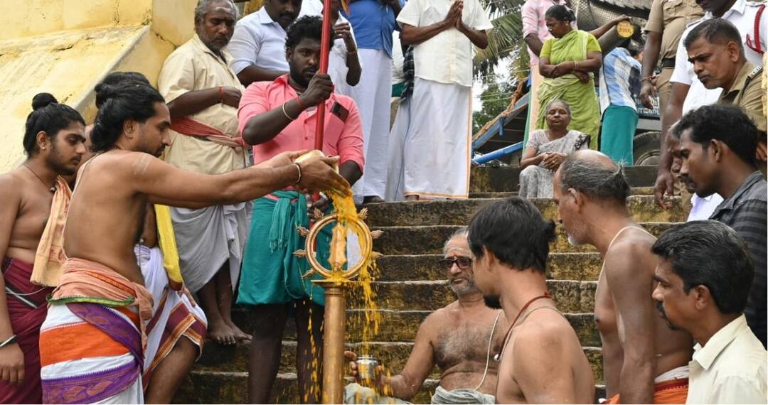 Thanjavur Thiruvidaimarudur Mahalinga Sami Temple Thaipusam Theerthavari TNN திருவிடைமருதூர் மகாலிங்க சாமி கோயில் தைப்பூச தீர்த்தவாரி