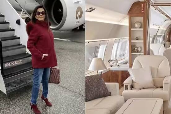 ਪਰ ਕੀ ਤੁਸੀਂ ਜਾਣਦੇ ਹੋ ਕਿ ਨੀਤਾ ਅੰਬਾਨੀ ਕੋਲ ਇੱਕ ਜੈੱਟ ਹੈ ਜੋ ਕਾਫ਼ੀ ਲਗਜ਼ਰੀ ਹੈ। ਜਿਸ ਵਿੱਚ ਕਈ ਸਹੂਲਤਾਂ ਵੀ ਦਿੱਤੀਆਂ ਗਈਆਂ ਹਨ। (ਫੋਟੋ-ਇੰਸਟਾਗ੍ਰਾਮ)