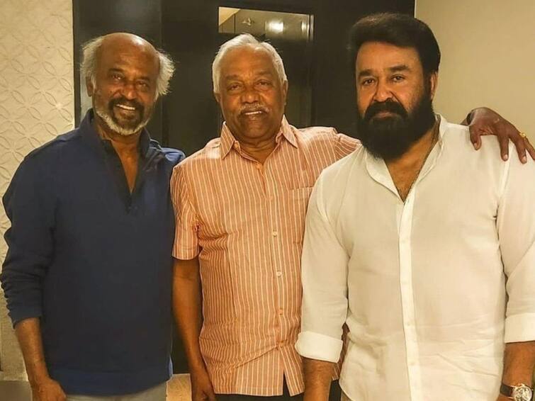 jailer movie combo rajini and mohanlal image goes viral in social media Jailer Update: ரஜினியின் ஜெயிலர் திரைப்படத்தில் மோகன்லால்... இணையத்தில் வைரலாகும் புகைப்படம்