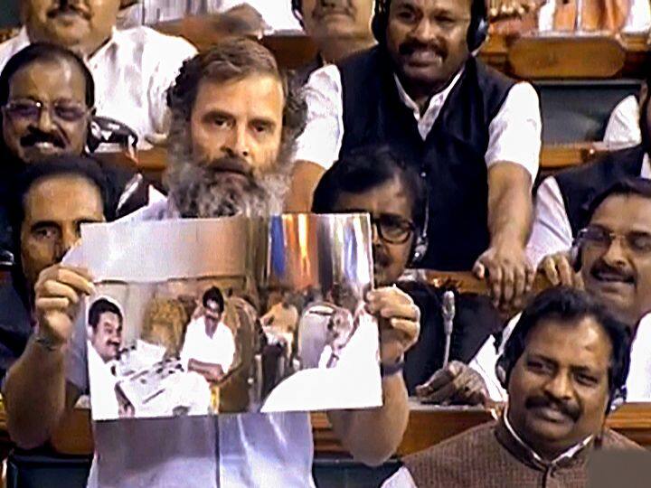 Rahul gandhis speech in lok sabha he targeted bjp adani group ajit doval agniveer scheme 10 highlights Rahul Gandhi In Lok Sabha: લોકસભામાં આક્રમક અંદાજમાં જોવા મળ્યા રાહુલ ગાંધી, અદાણીના મુદ્દે જાણો શું આપ્યું નિવેદન