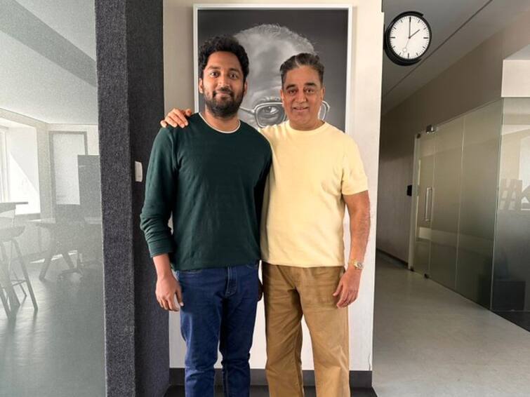 Big boss runner up Vikraman met actor KamalHassan after finale பிக் பாஸ் ஃபினாலேவுக்கு பிறகு கமல்ஹாசனை சந்தித்த விக்ரமன்! வைரலாகும் புகைப்படம்