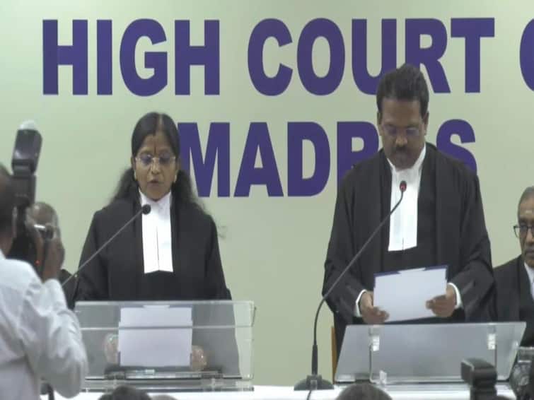 Advocate Victoria Gowri sworn in as Additional Judge of Madras High Court Victoria Gowri: எழுந்த விமர்சனங்கள்.. உச்சநீதிமன்றத்தில் வழக்கு.. நீதிபதியாக பதவியேற்றார் விக்டோரியா கௌரி..!