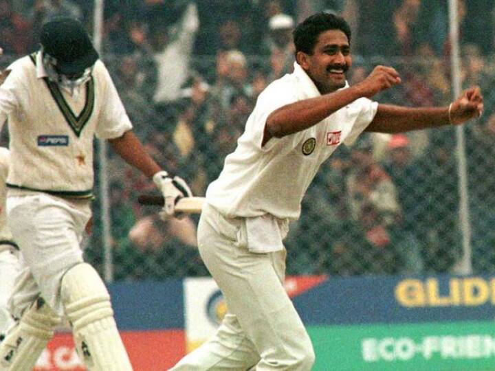 On This Day: आज ही के दिन अनिल कुंबले ने लिए थे 10 विकेट, दिल्ली में अकेले पाकिस्तान को कर दिया था पस्त on this day anil kumble becoming the 2nd bowler to claim a perfect ten wickets in a single test inning On This Day: आज ही के दिन अनिल कुंबले ने लिए थे 10 विकेट, दिल्ली में अकेले पाकिस्तान को कर दिया था पस्त