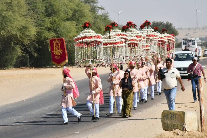 The wedding preparations for Sidharth and Kiara's big Bollywood wedding are going on in full swing at Suryagarh Palace Fort.