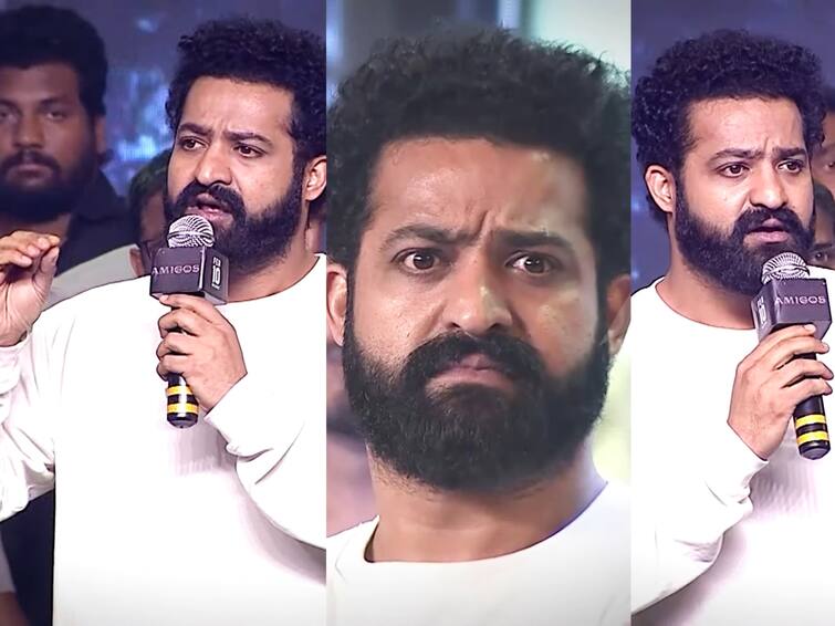 Jr NTR outburst to anchor and fans for constant demand of his next movie updates Junior NTR : இப்படி அப்டேட் கேட்டு ப்ரஷர் கொடுக்குறீங்களே.. தொகுப்பாளினியிடம் கடுப்பான ஜூனியர் என்.டி.ஆர்!