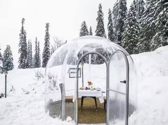Glass Igloo : देशातील पहिलं 'ग्लास इग्लू' रेस्टारंट