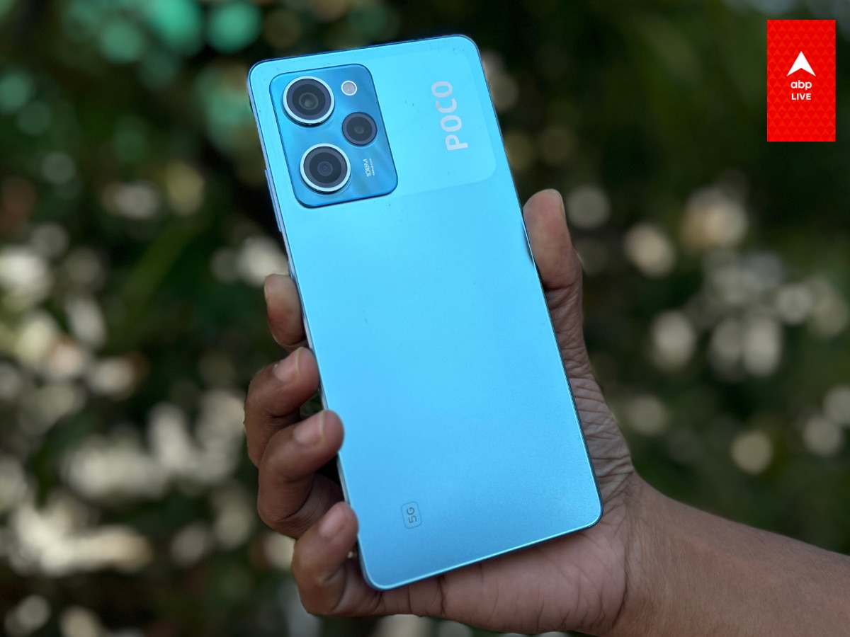 The triple rear camera placement is exactly like the one we have seen in the recently launched Redmi Note 12 Pro series. ( Image: Krishna SinhaChaudhury/ABP Live )