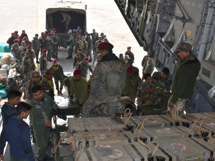 The rescue teams were equipped with X-ray machines, ventilators, oxygen generation plant, cardiac monitors and associated equipment to establish a 30 bedded medical facility. (Source: India Army)