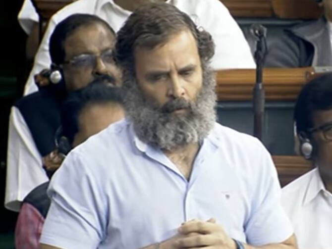 Lok Sabha  Rahul Gandhi rips into Narendra Modi on Adani