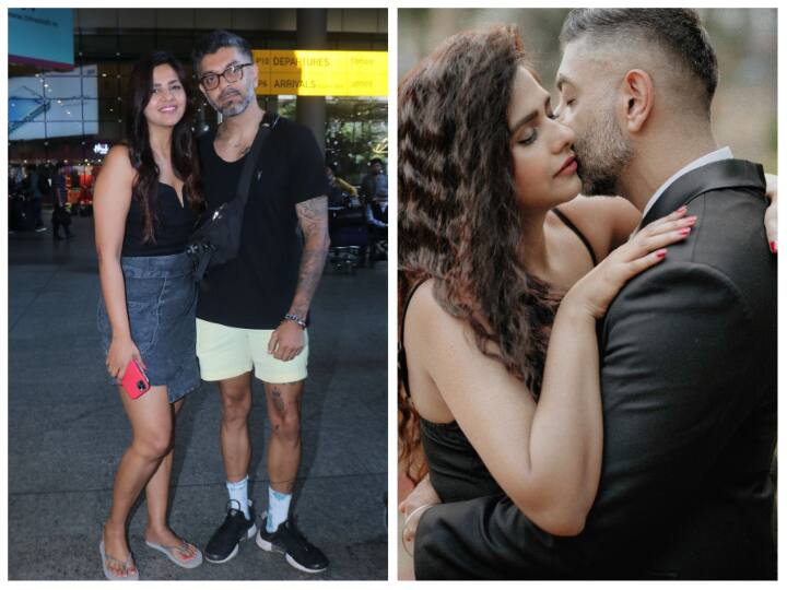 Dalljiet Kaur First Media Appearance With Fiance Nikhil Patel soon she will settle in abroad Dalljiet Kaur Fiance: पहली बार साथ नजर आए दलजीत और उनके होने वाले पति, परदेस जाकर बसाएंगी घर