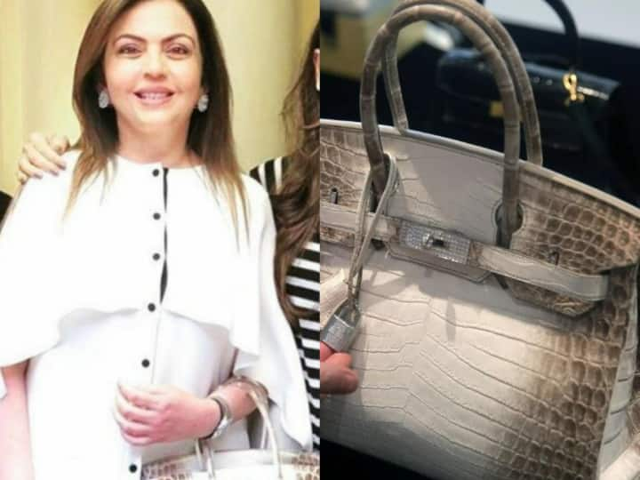 Nita Ambani Bags Collection: नीता अंबानी अपनी खूबसूरती के साथ लग्जरी लाइफ के लिए भी जानी जाती हैं. हम आपको नीता के शानदार बैग कलेक्शन के बारे में बताएंगे, जिसमें एक हीरे से जड़ा बैग भी शामिल है.