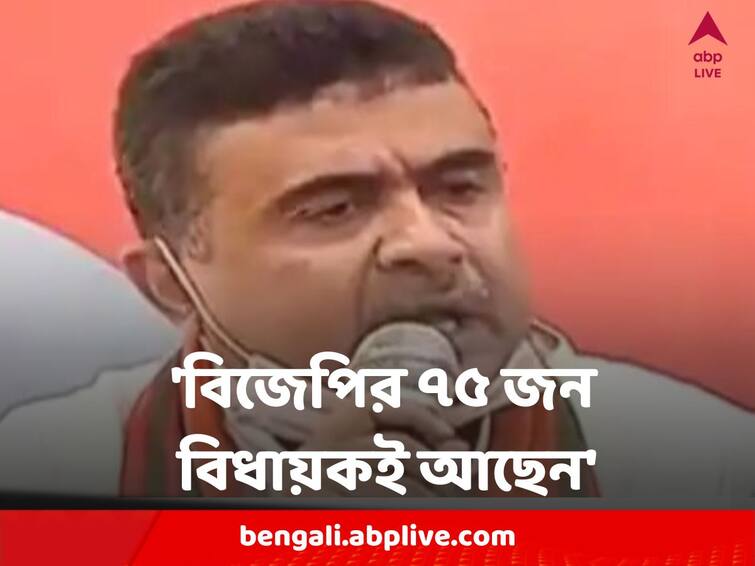 Suvendu Adhikari Claims BJP Still has 75 MLA in West Bengal Assembly Suvendu Adhikari : একাধিক বিধায়কের তৃণমূল-যোগ, তারপরও 'বিজেপির ৭৫ জন বিধায়কই আছেন', শুভেন্দুর মন্তব্যের মানে কী?