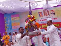 केक कापत सत्यजित तांबेंनी साजरा केला बाळासाहेब थोरातांचा वाढदिवस