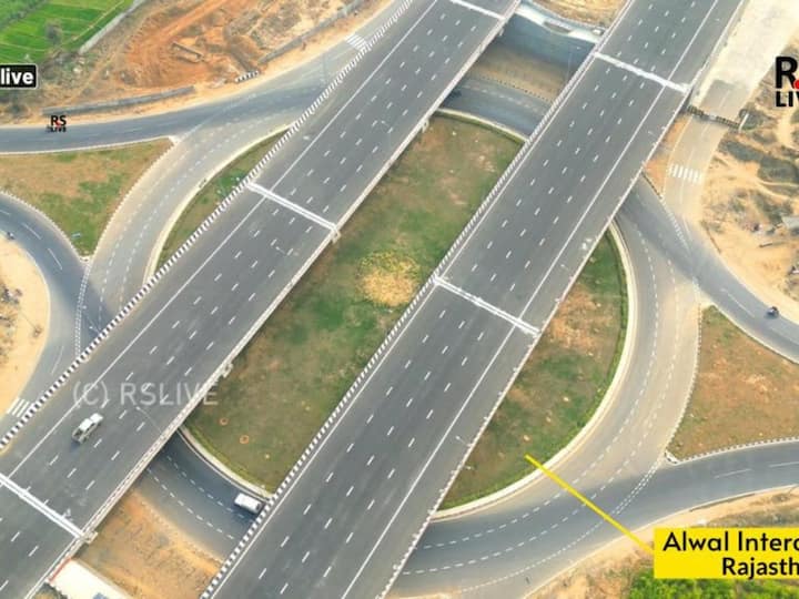 The Delhi-Mumbai Expressway will cut the distance between Delhi and Jaipur's travel time in half, to roughly two hours. Image Source: Twitter/@nitin_gadkari