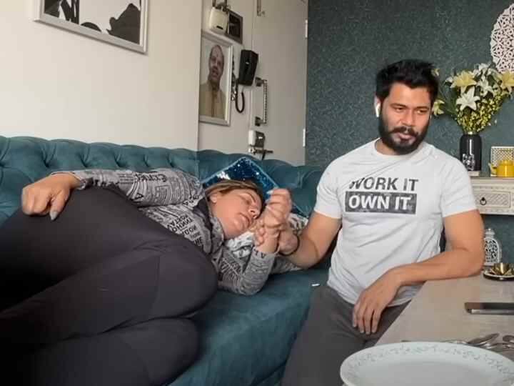 Sambhavna Seth daily Life Blogs With Husband Avinash Dwivedi see her viral video Sambhavna Seth की तबियत हुई खराब, बुखार में तपती पत्नी को पति Avinash ने यूं किया परेशान