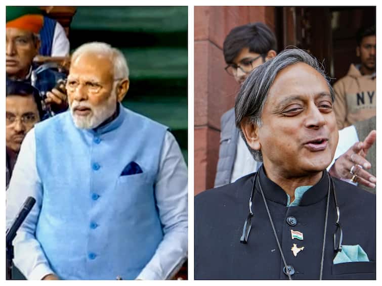 Parliament: Why PM Modi 'Thanked' Shashi Tharoor During His Speech While Attacking Congress Parliament: Why PM Modi 'Thanked' Shashi Tharoor During His Speech While Attacking Congress