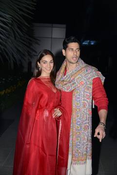 Sidharth Kiara Photo: पति सिद्धार्थ मल्होत्रा के साथ ससुराल पहुंचीं कियारा आडवाणी, रेड सूट में दिखीं गजब की खूबसूरत