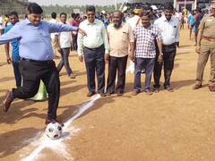 கரூரில் முதலமைச்சர் கோப்பை விளையாட்டு போட்டி தொடக்கம்