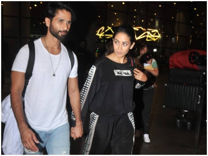 इस दौरान शाहिद कपूर सफेद टी-शर्ट और ब्लू डेनिम में नजर आए. वहीं, मीरा सिंह राजपूत ने ब्लैक ट्रैकसूट पहन रखा था.