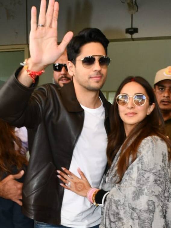 Sidharth Malhotra-Kiara Advani's First Appearance As Married Couple At Jaisalmer Airport