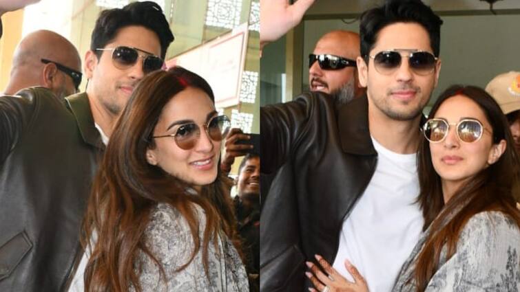 Siddharth Malhotra Kiara Advani: Siddharth Malhotra Kiara Advani spotted together after marriage, Matched dress colour, know in details Siddharth Malhotra Kiara Advani: নববধূকে আগলে রাখলেন 'শেরশাহ', বিয়ের পর প্রথমবার প্রকাশ্যে সিদ্ধার্থ কিয়ারা