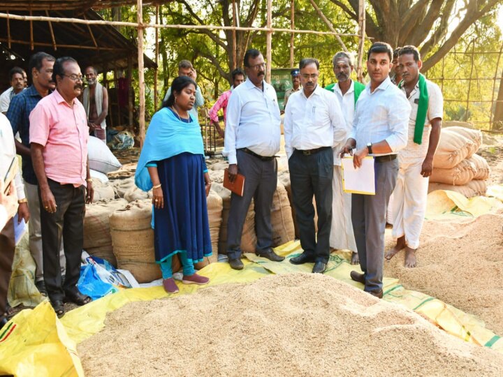 பருவம் தவறி பெய்த மழை - ஈரப்பதம் குறித்து ஆய்வு மேற்கொண்ட மத்திய குழு