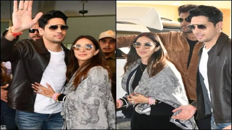 siddharth malhotra kiara advani spotted together after marriage see in pics Sidharth Kiara: ਸਿਧਾਰਥ-ਕਿਆਰਾ ਵਿਆਹ ਤੋਂ ਬਾਅਦ ਇਕੱਠੇ ਹੋਏ ਸਪੌਟ, ਪੱਤਰਕਾਰਾਂ ਨੂੰ ਦਿੱਤੇ ਪੋਜ਼, ਦੇਖੋ ਤਸਵੀਰਾਂ