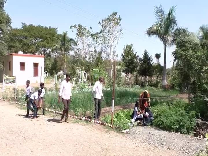 नांदेड येथील जिल्हा परिषदेच्या शाळेतील विद्यार्थी अभ्यासासोबत आता सेंद्रिय शेतीचे धडे गिरवत आहेत.