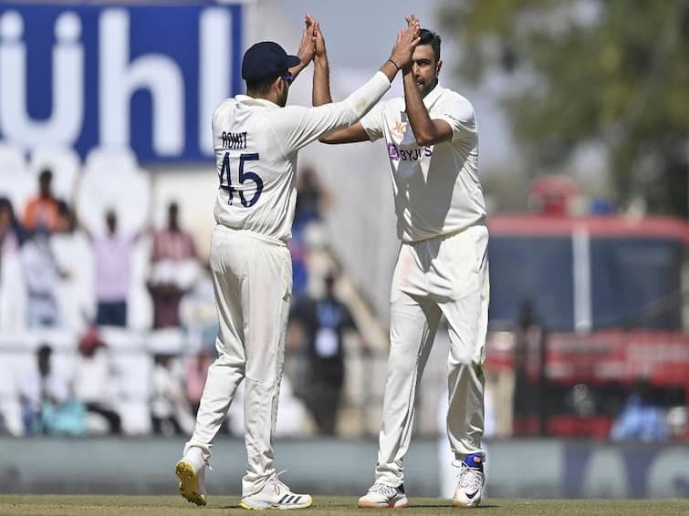 Ashwin Test Record 450 Wickets IND vs AUS 1st Test Second Team India Cricketer to scalp 450 test wickets Border Gavaskar Trophy 2023