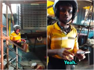 Viral Video: विदेशी ने भिड़ाई देसी बुद्धि, सिर्फ 10 सेकंड में ऐसे मंगवा लिया डिलीवरी एजेंट से खाना