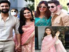 भरी मांग और हाथों में चूड़ा-मेहंदी लगाए मंडप से बाहर आई ये हीरोइन्स, न्यूली वेड हसीनाओं को देख धड़के सबके दिल